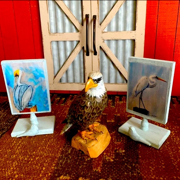 Wood Carved Birds